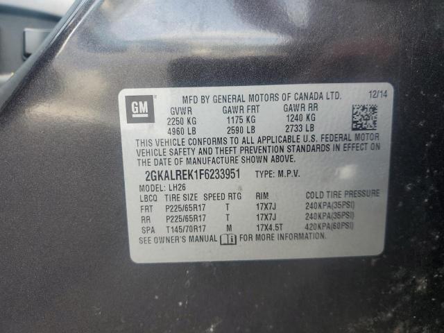 2015 GMC TERRAIN SL 2GKALREK1F6233951