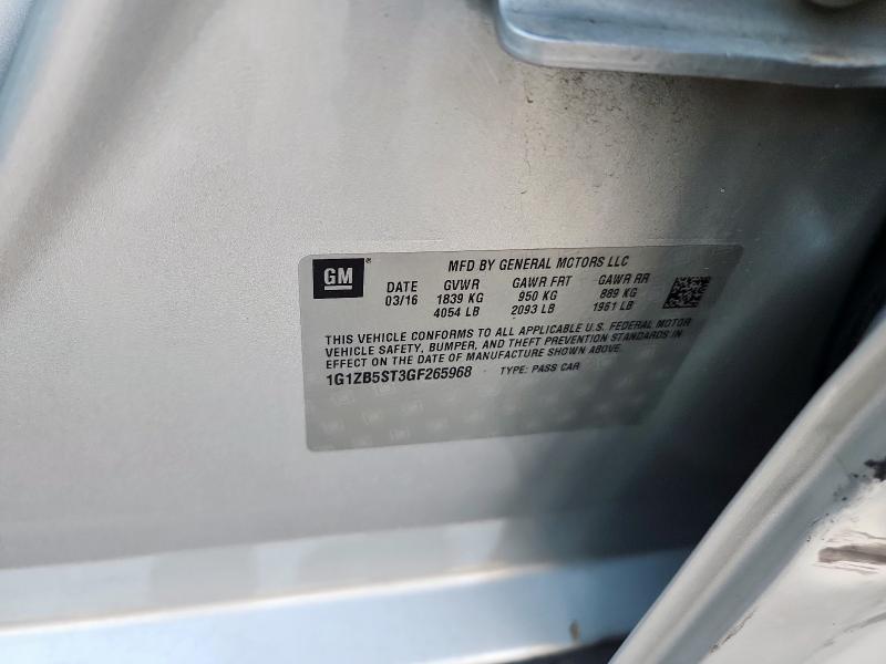 2016 CHEVROLET MALIBU LS 1G1ZB5ST3GF265968