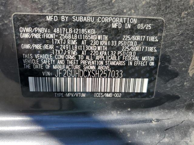 2025 SUBARU CROSSTREK #3281549398