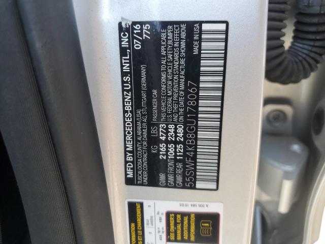 2016 MERCEDES-BENZ C 300 4MAT 55SWF4KB8GU178067