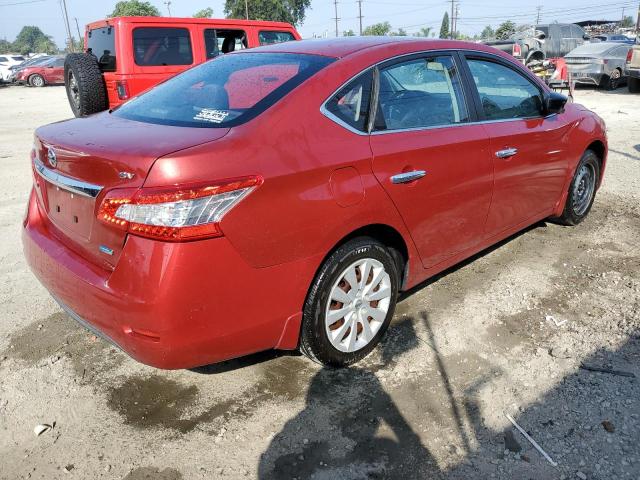 NISSAN SENTRA S 2014 red  gas 3N1AB7AP5EY323172 photo #4