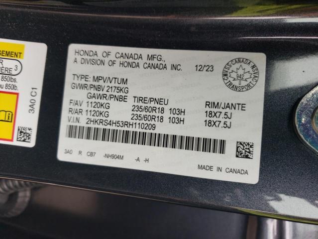 2024 HONDA CR-V SPORT - 2HKRS4H53RH110209