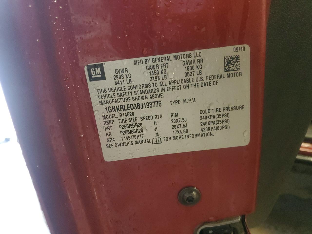 CHEVROLET TRAVERSE LTZ