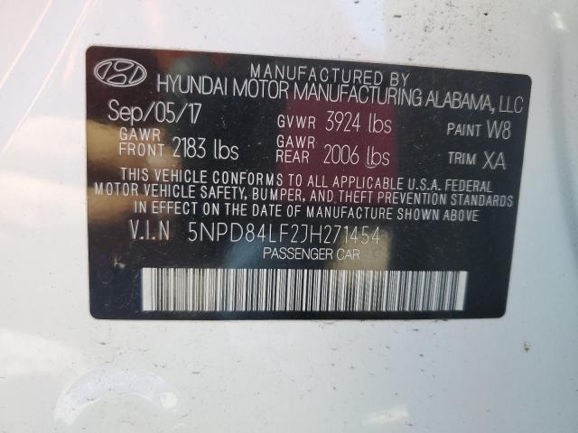 2018 HYUNDAI ELANTRA SE 5NPD84LF2JH271454