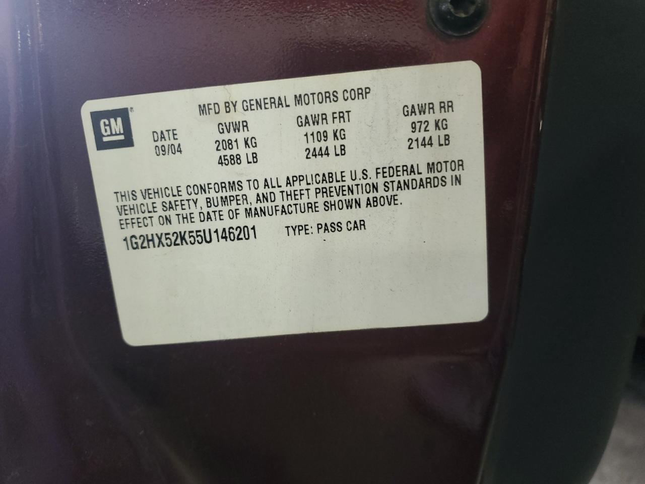 Lot #3285746648 2005 PONTIAC BONNEVILLE