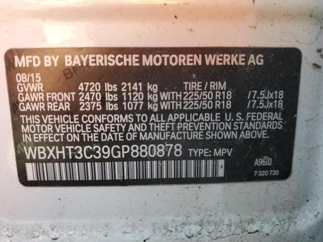 2016 BMW X1 XDRIVE2 - WBXHT3C39GP880878