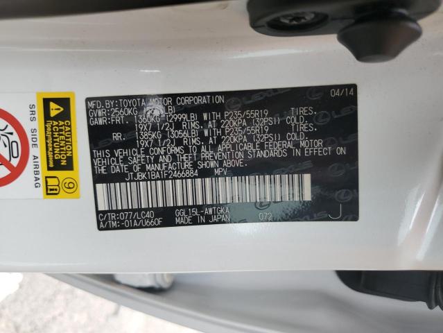 2015 LEXUS RX 350 BAS - JTJBK1BA1F2466884