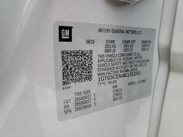 2019 GMC CANYON SLE 1GTG5CEN4K1353201
