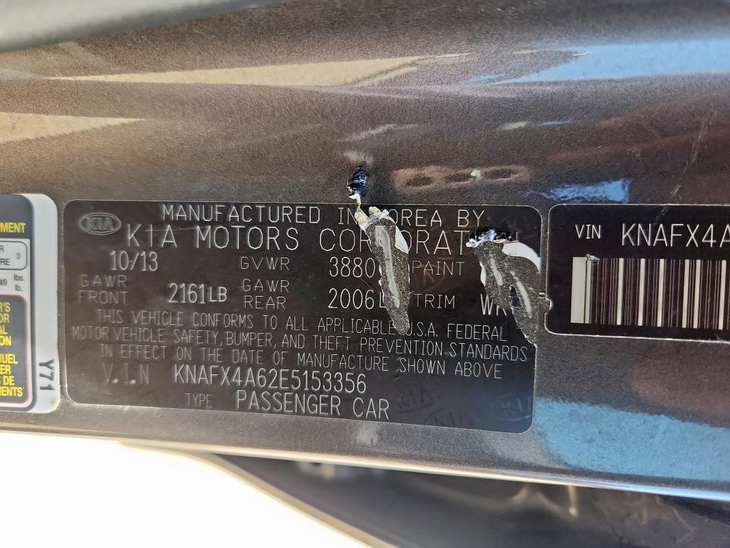 2014 KIA FORTE LX - KNAFX4A62E5153356