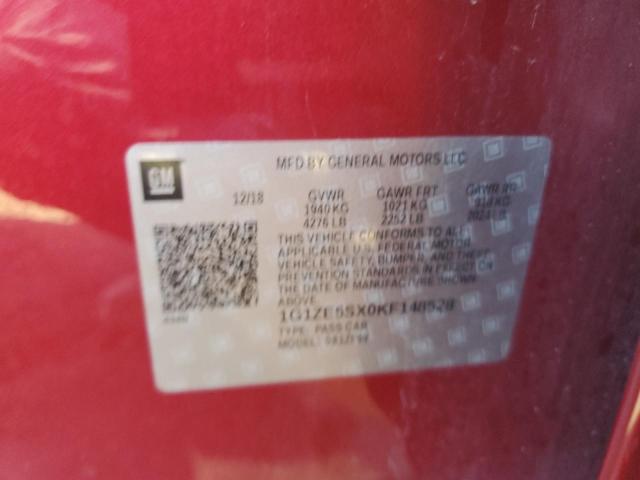 2019 CHEVROLET MALIBU PRE 1G1ZE5SX0KF148528