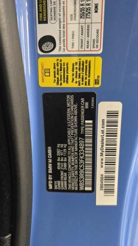 2015 BMW M4 WBS3R9C53FK334897