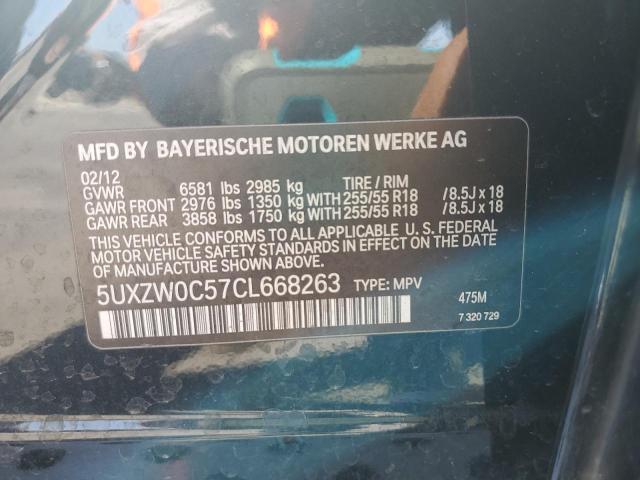 2012 BMW X5 XDRIVE3 - 5UXZW0C57CL668263