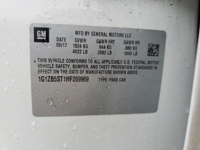 2017 CHEVROLET MALIBU LS 1G1ZB5ST1HF269969