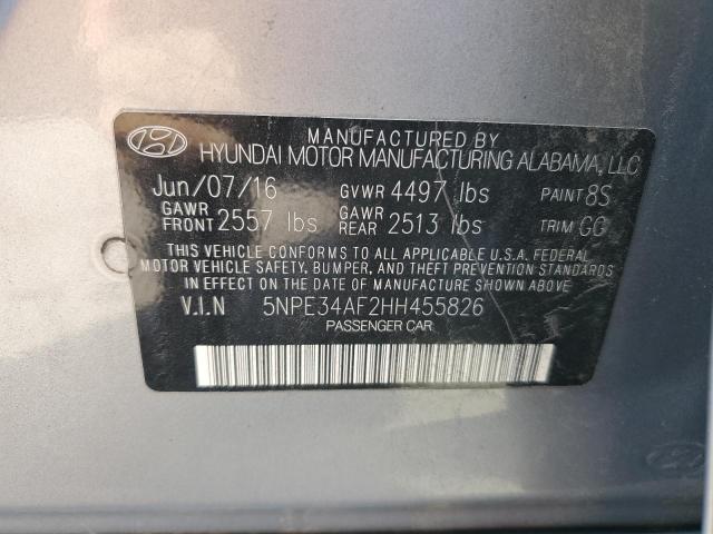 2017 HYUNDAI SONATA SPORT - 5NPE34AF2HH455826