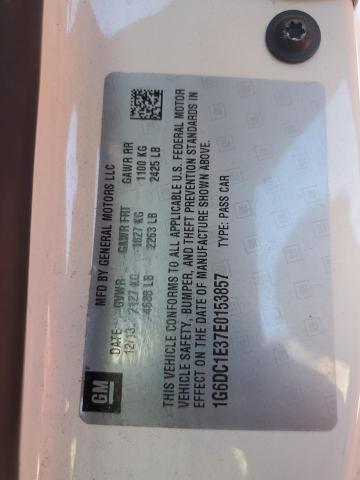 2014 CADILLAC CTS PERFOR - 1G6DC1E37E0153857