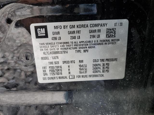 2021 CHEVROLET TRAX LS - KL7CJKSB8MB307914