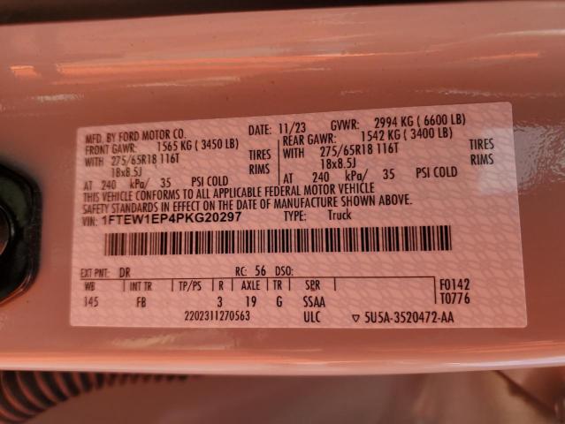 2023 FORD F150 SUPER - 1FTEW1EP4PKG20297