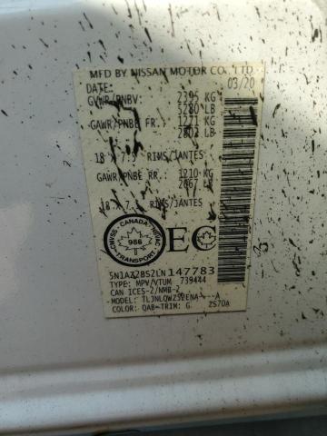 2020 NISSAN MURANO SV - 5N1AZ2BS2LN147783