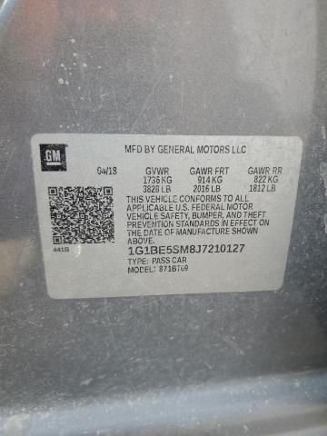 2018 CHEVROLET CRUZE LT - 1G1BE5SM8J7210127