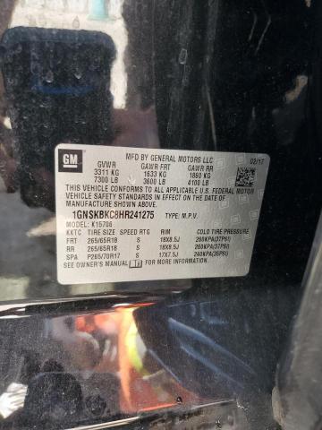 2017 CHEVROLET TAHOE K150 - 1GNSKBKC8HR241275