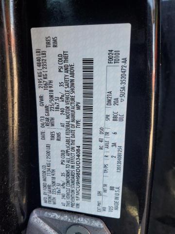 2013 FORD ESCAPE SEL - 1FMCU9H98DUD34084