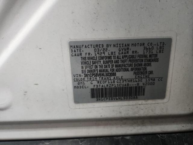 2022 NISSAN KICKS S - 3N1CP5BV6NL503088