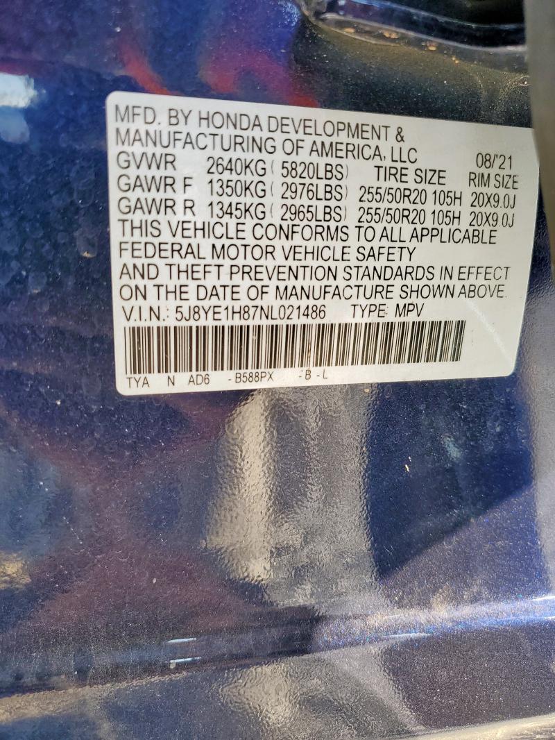 2022 ACURA MDX ADVANC - 5J8YE1H87NL021486