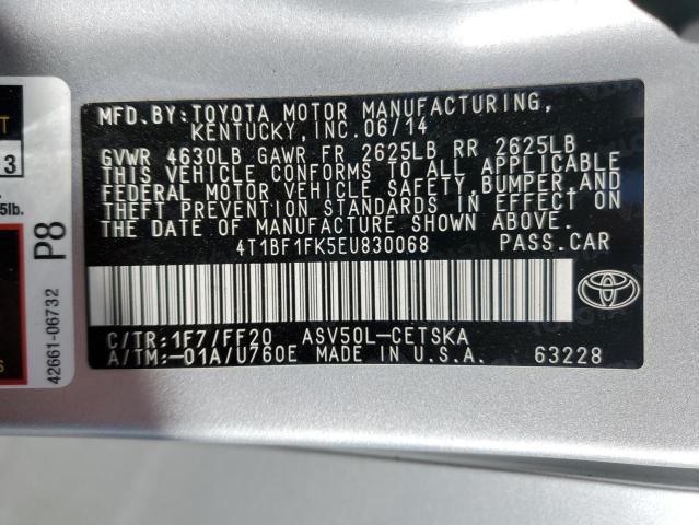 2014 TOYOTA CAMRY L #3278973064