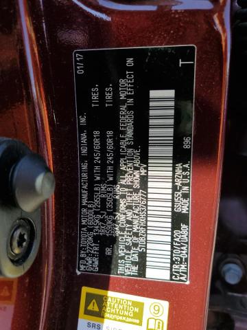 2017 TOYOTA HIGHLANDER 5TDBZRFHXHS376777