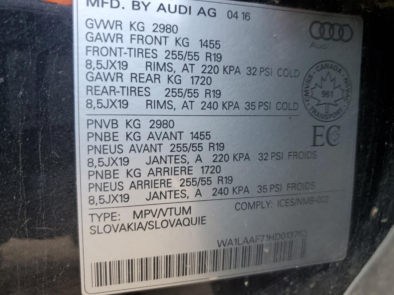AUDI Q7 PREMIUM PLUS