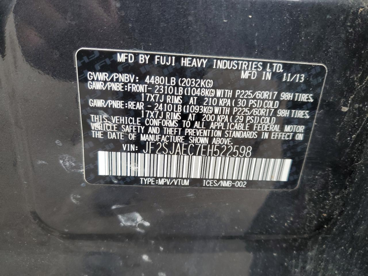 SUBARU FORESTER 2.5I PREMIUM