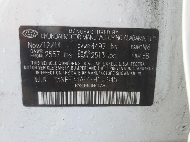 2015 HYUNDAI SONATA SPO 5NPE34AF4FH131645