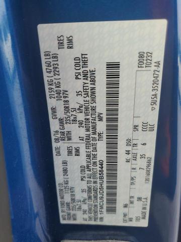 2017 FORD ESCAPE TIT 1FMCU9JD5HUB58440