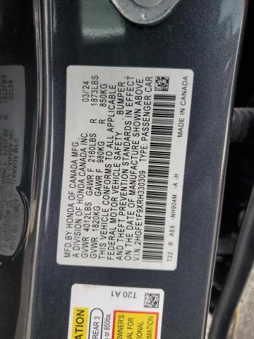 2024 HONDA CIVIC TOURING 2HGFE1F9XRH330309