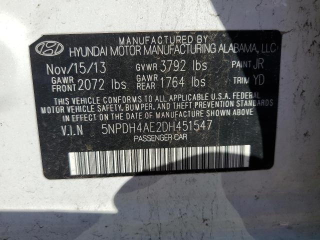 2013 HYUNDAI ELANTRA GL - 5NPDH4AE2DH451547