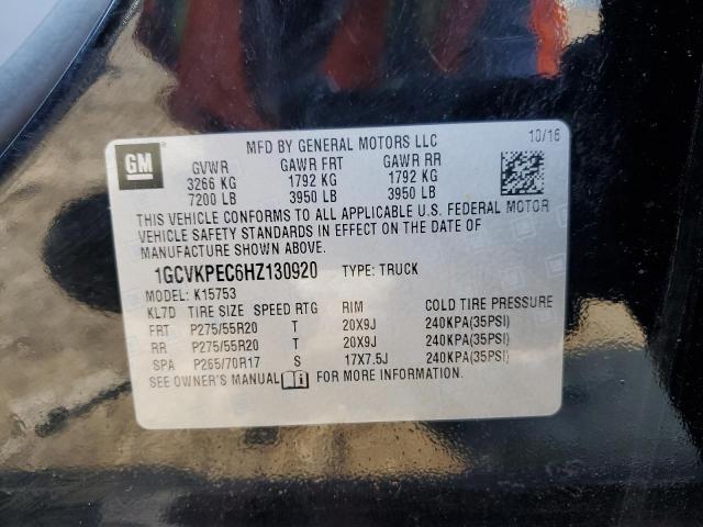 2017 CHEVROLET SILVERADO K1500 CUSTOM 1GCVKPEC6HZ130920