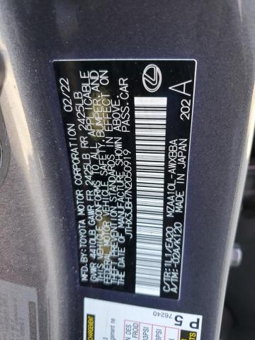 2022 LEXUS UX 200 BAS JTHX3JBH7N2050919