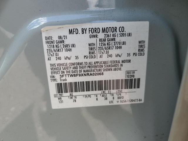 2022 FORD MAVERICK XL 3FTTW8F9XNRA02068