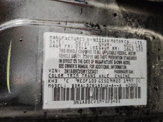 2021 NISSAN SENTRA SV 3N1AB8CV5MY323401