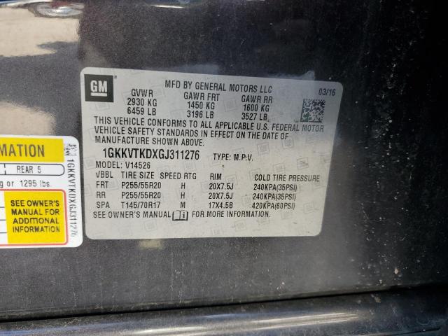 2016 GMC ACADIA DEN 1GKKVTKDXGJ311276
