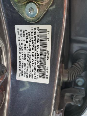 2016 HONDA CIVIC EXL 19XFC1F78GE029937