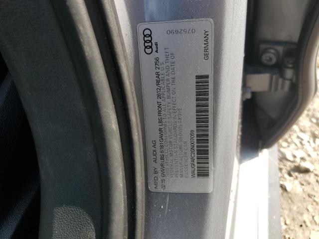 2016 AUDI A6 PREMIUM PLUS WAUGFAFC2GN007059