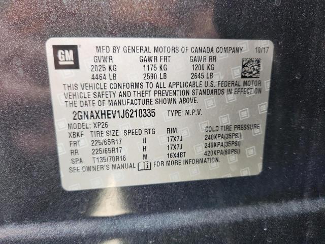 2018 CHEVROLET EQUINOX LS - 2GNAXHEV1J6210335