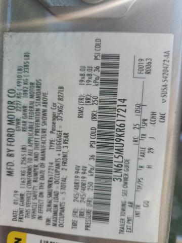 2019 LINCOLN MKZ RESERV 3LN6L5MU9KR617214