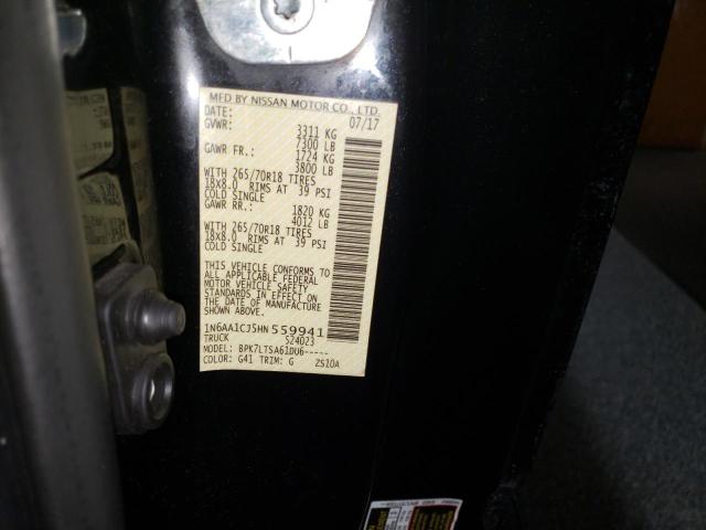 2017 NISSAN TITAN S 1N6AA1CJ5HN559941