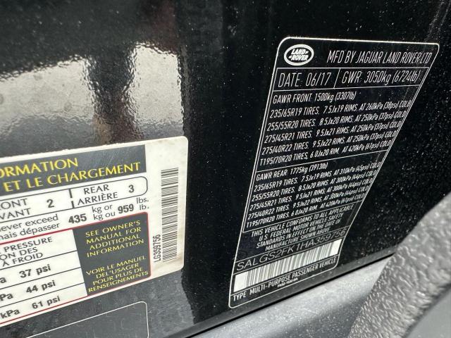 2017 LAND ROVER RANGE ROVE SALGS2FK1HA359756