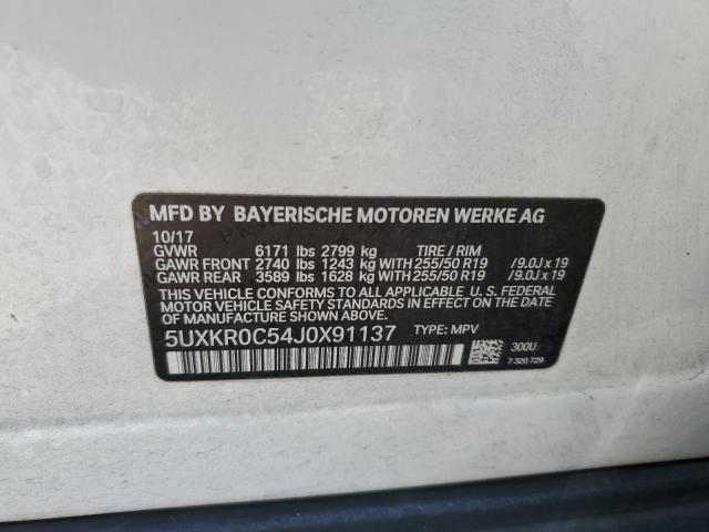 2018 BMW X5 XDRIVE35I 5UXKR0C54J0X91137