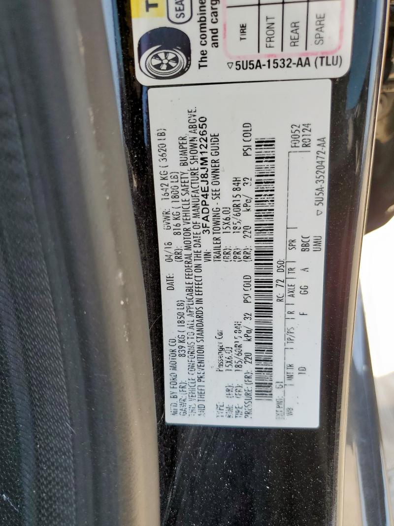 2018 FORD FIESTA SE - 3FADP4EJ8JM122650