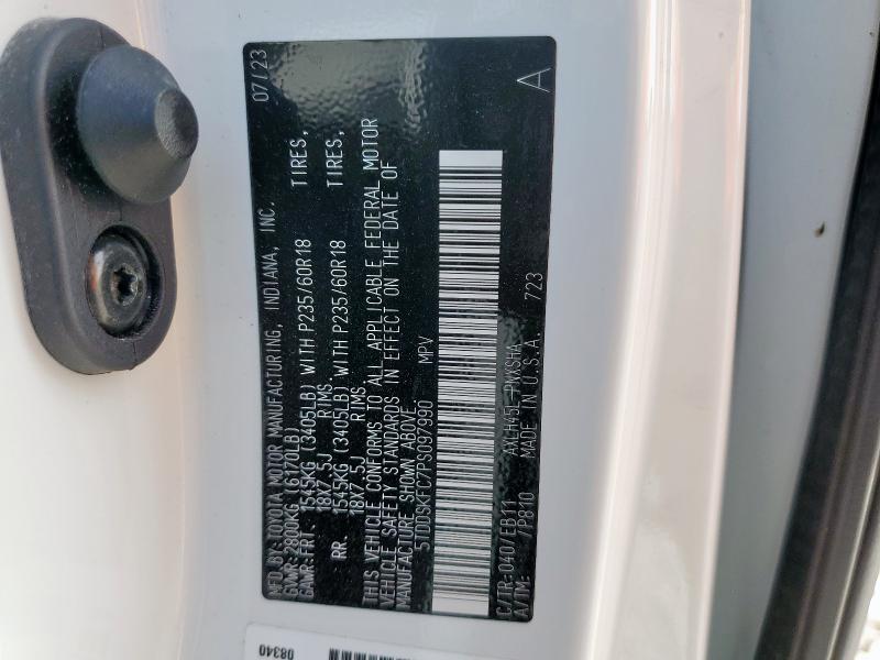 2023 TOYOTA SIENNA XSE 5TDDSKFC7PS097990
