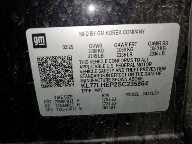 2025 CHEVROLET TRAX 1LT KL77LHEP2SC235864